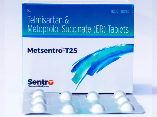 Telmisartan 40mg and Metoprolol Succinate 25mg Tablet