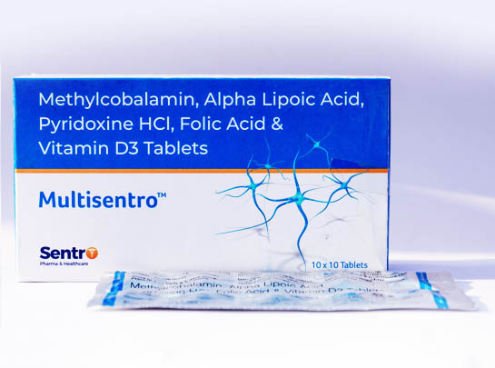 Methlcobalamin 1500, Alpha Lipoic Acid 100mg, Pyridoxine Hydrochloride 3mg, Vitamin D3 100IU and Folic Acid 1.5mg Tablet